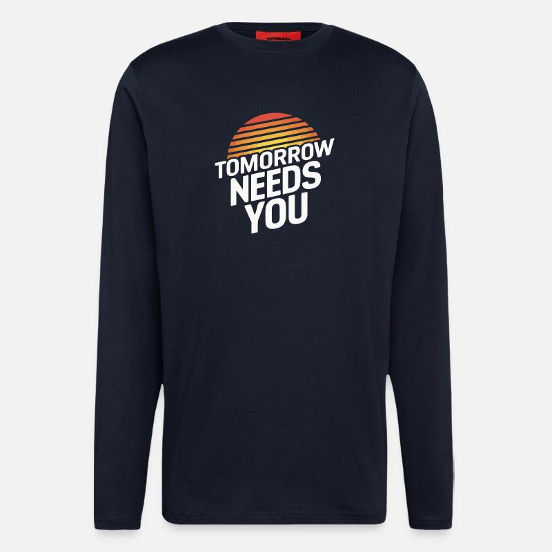 Die Zukunft braucht Sie - Langarmshirt - made by SPREAD - DARK NAVY