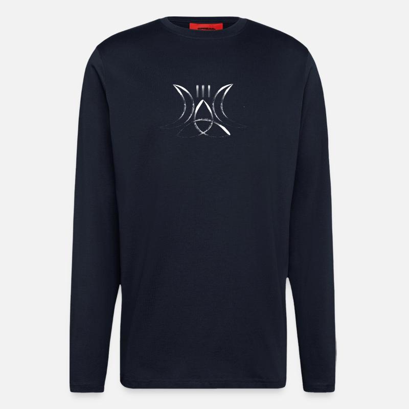 Mondsigil der Drei Monde - Langarmshirt - made by SPREAD  - DARK NAVY