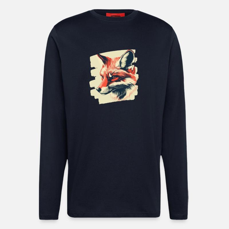 Fox - Longsleeve - made by SPREAD  - DARK NAVY