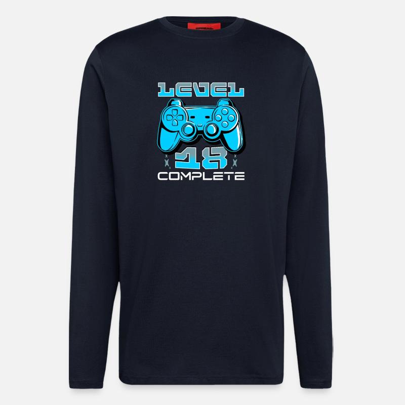 Level 18 Complete Gamepad - Longsleeve - made by SPREAD  - DARK NAVY