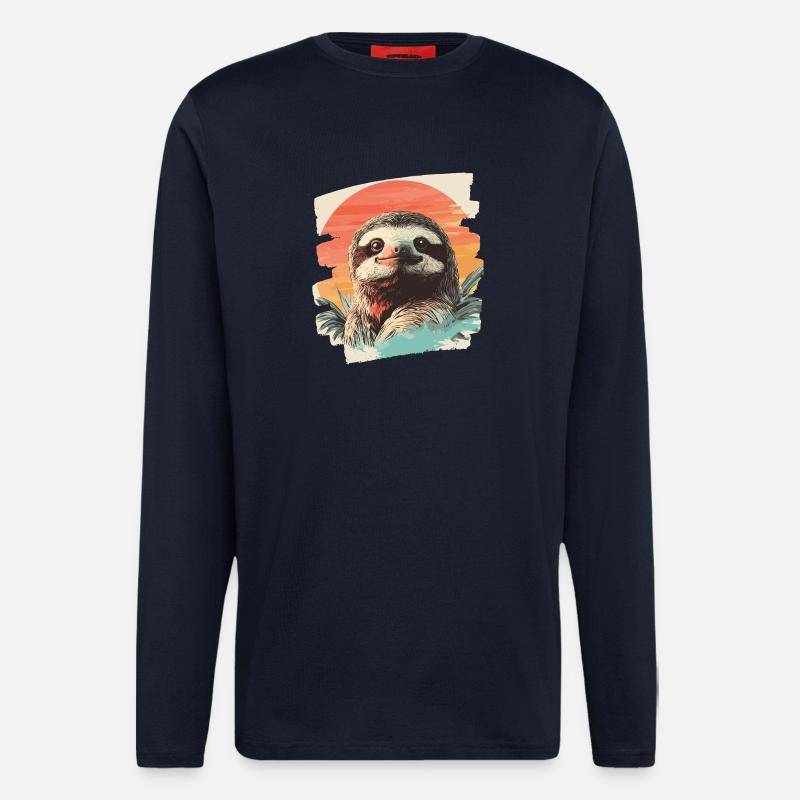 Faultier - Langarmshirt - made by SPREAD  - DARK NAVY