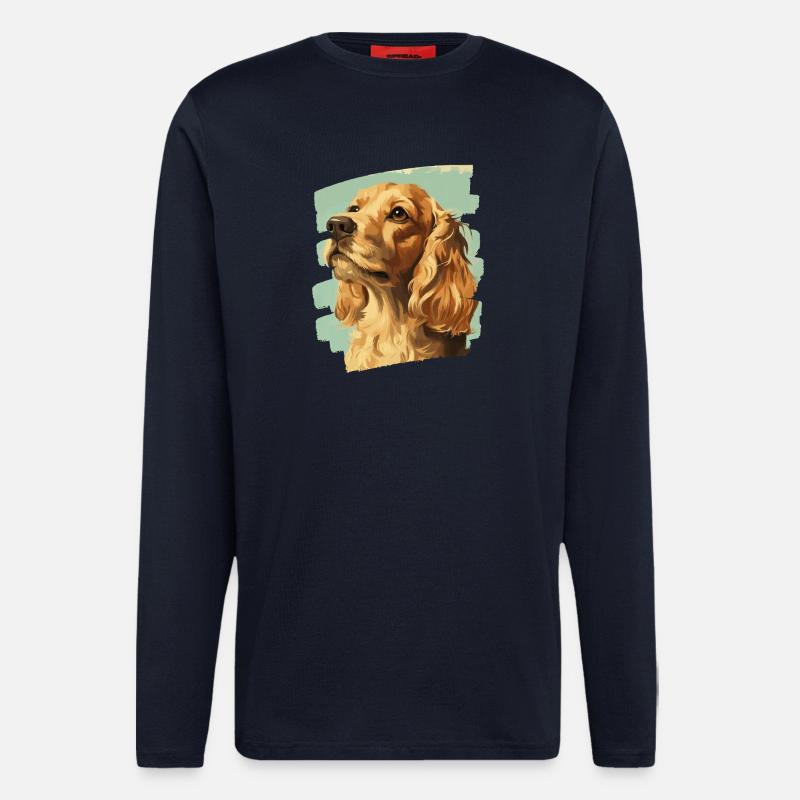 Cocker Spaniel - Longsleeve - made by SPREAD  - DARK NAVY