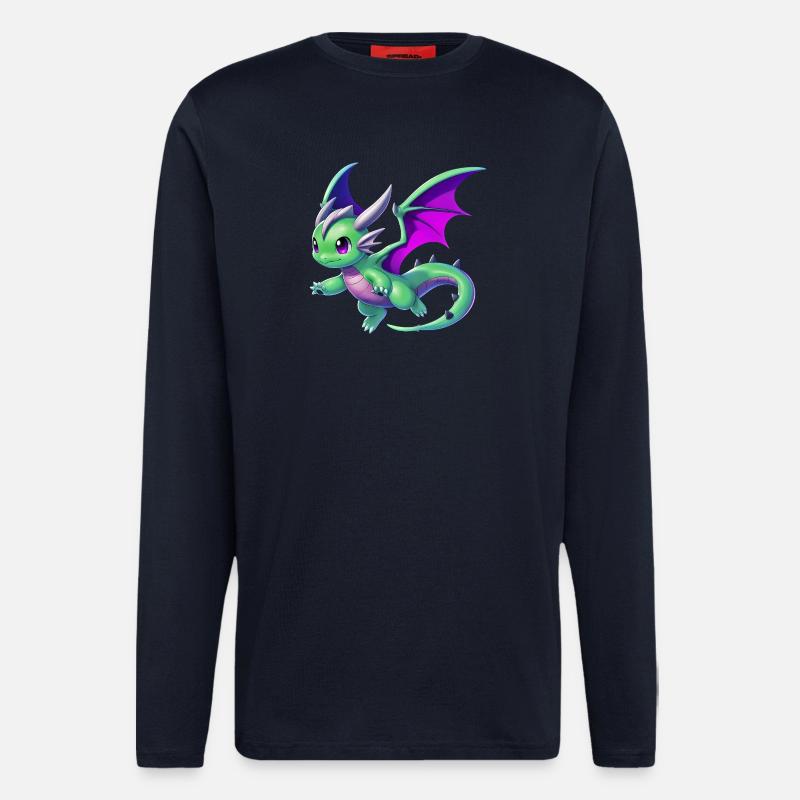 Drache - Langarmshirt - made by SPREAD  - DARK NAVY