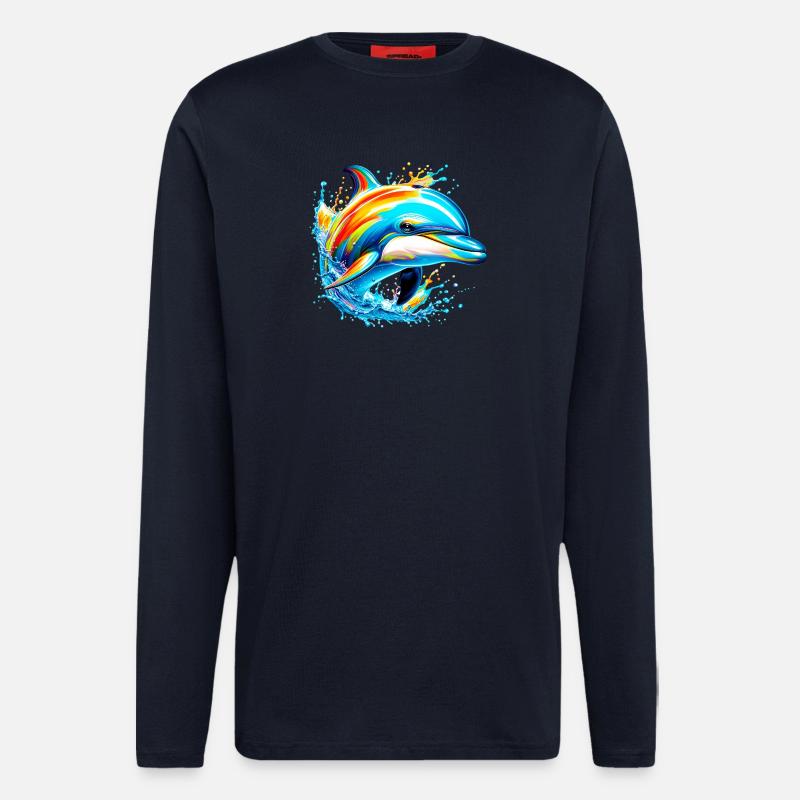 Delfin - Langarmshirt - made by SPREAD  - DARK NAVY