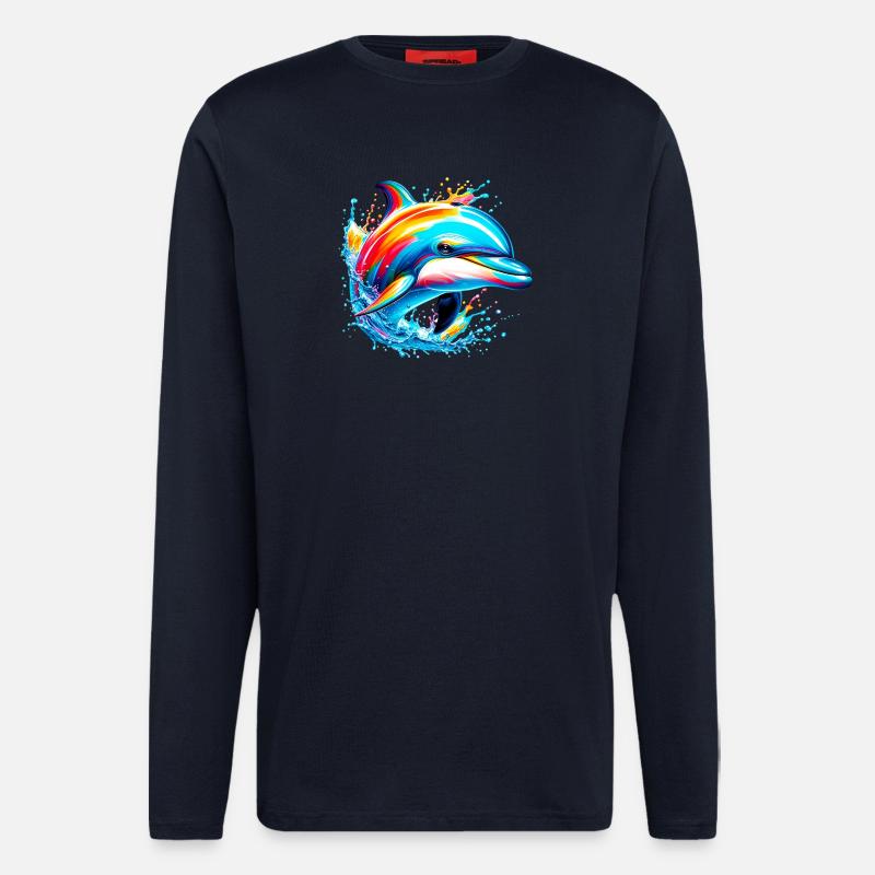 Delfin - Langarmshirt - made by SPREAD  - DARK NAVY