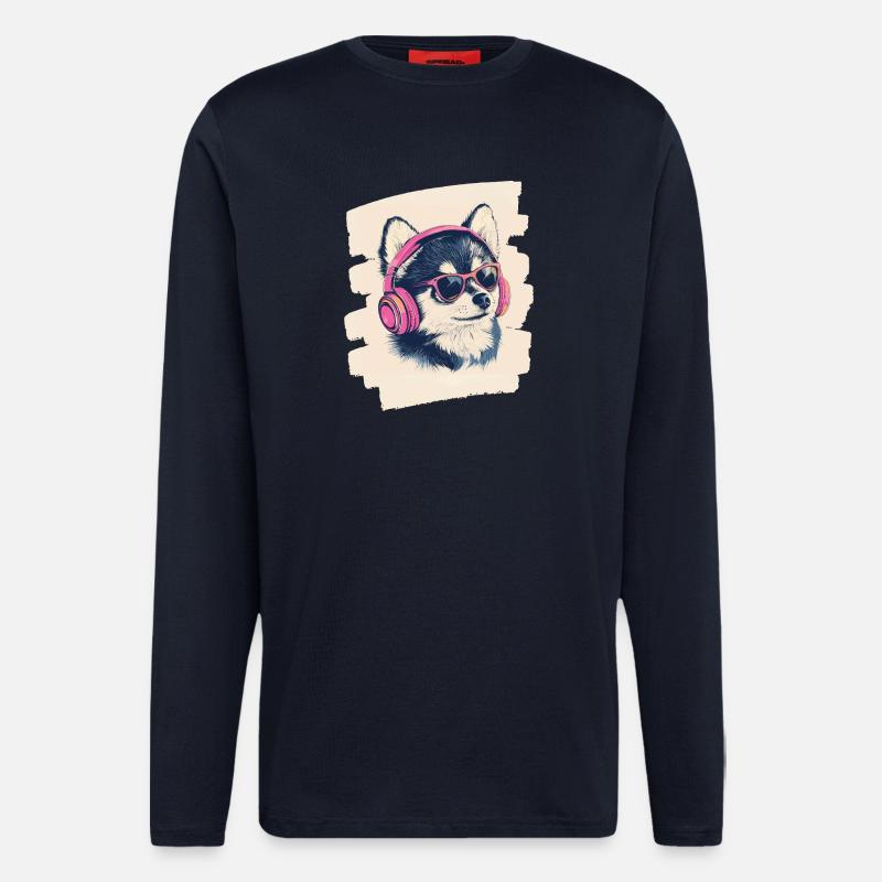 Pomsky - Langarmshirt - made by SPREAD  - DARK NAVY
