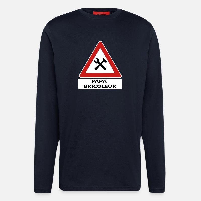 Handwerker Papa - Langarmshirt - made by SPREAD  - DARK NAVY