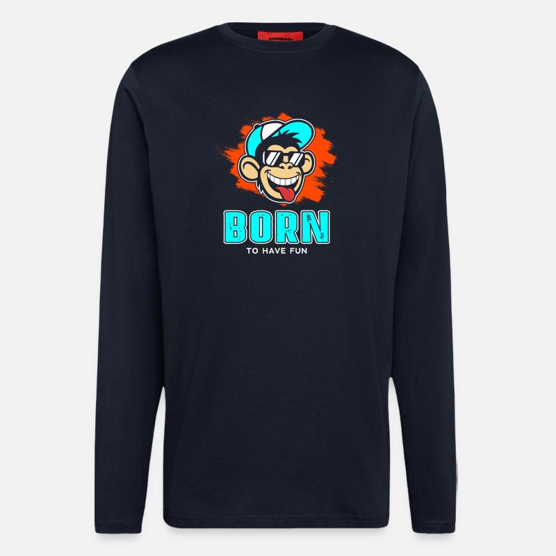 Born - Langarmshirt - made by SPREAD  - DARK NAVY
