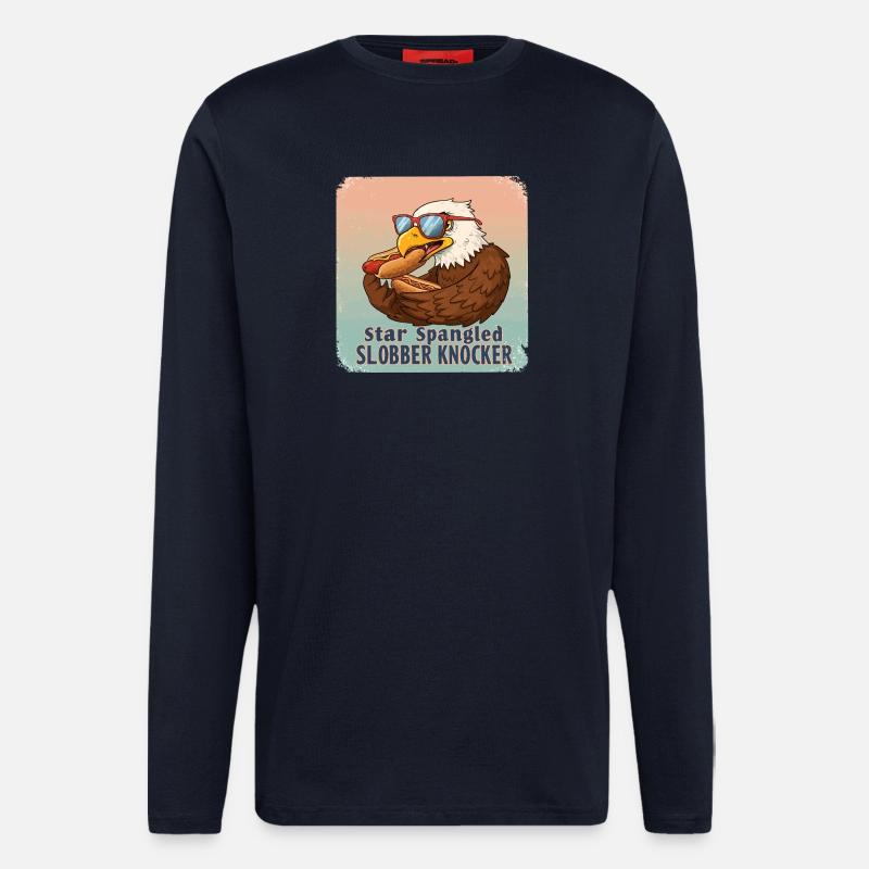 Star Spangled Slobber Knocker - Langarmshirt - made by SPREAD  - DARK NAVY