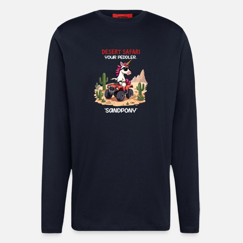Wüsten-Einhorn - Langarmshirt - made by SPREAD  - DARK NAVY