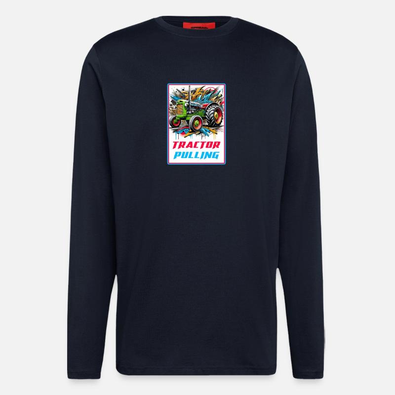 Tractor Pulling Power - Longsleeve - made by SPREAD  - DARK NAVY
