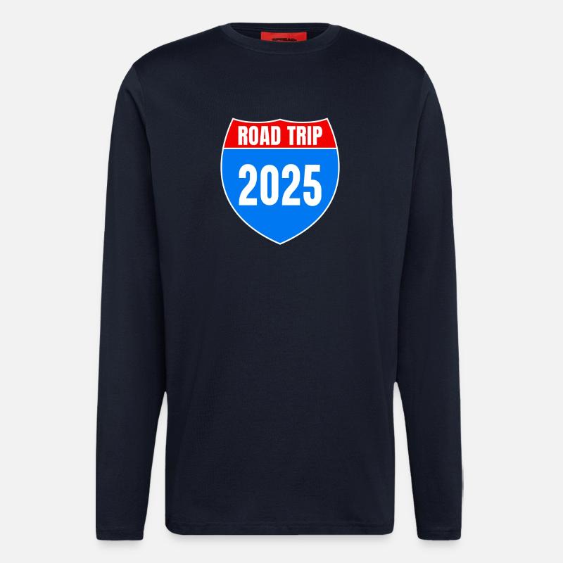 Road Trip 2025 Summer Vacation - Longsleeve - made by SPREAD - DARK NAVY