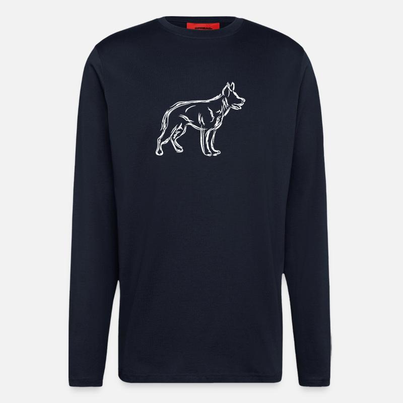 Schäferhund - Langarmshirt - made by SPREAD  - DARK NAVY