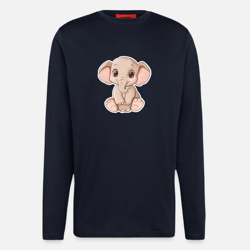 Elefant - Langarmshirt - made by SPREAD  - DARK NAVY