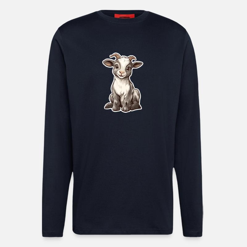 Ziege - Langarmshirt - made by SPREAD  - DARK NAVY
