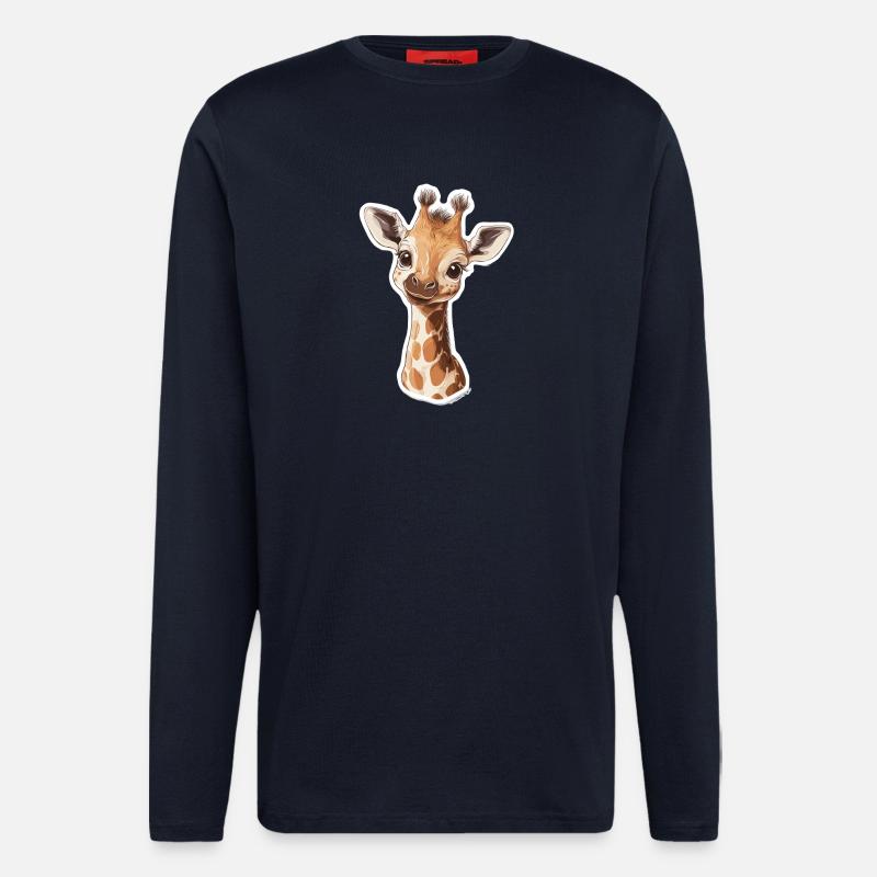 Giraffe - Langarmshirt - made by SPREAD  - DARK NAVY