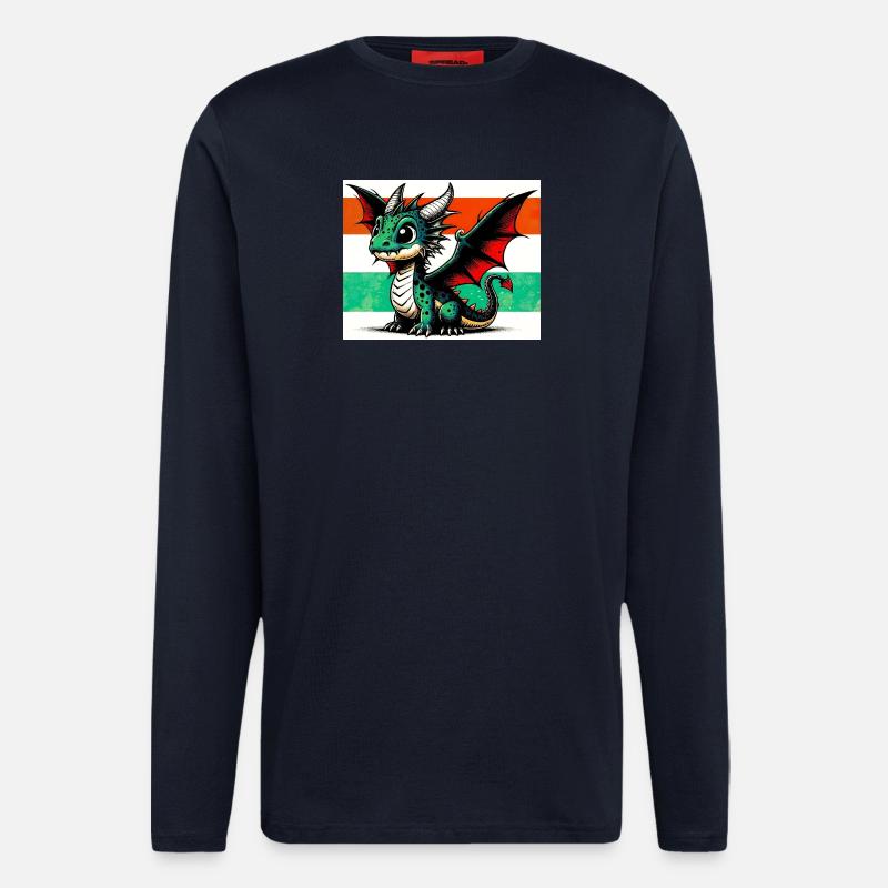 Drache - Langarmshirt - made by SPREAD  - DARK NAVY