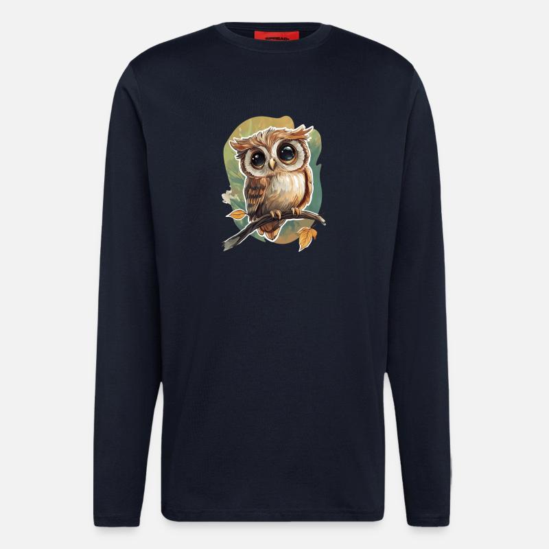 Eule - Langarmshirt - made by SPREAD  - DARK NAVY