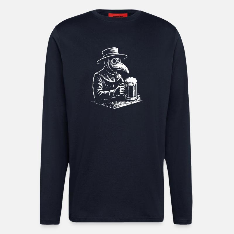 Pestdoktor Cheers Design - Langarmshirt - made by SPREAD  - DARK NAVY