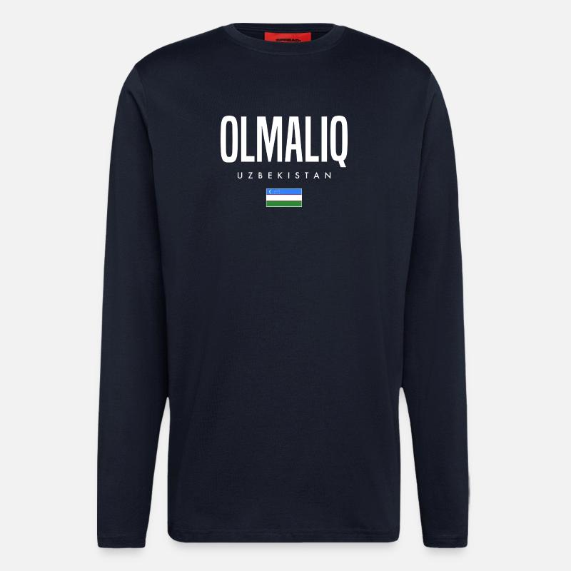 Olmaliq Usbekistan - Langarmshirt - made by SPREAD  - DARK NAVY