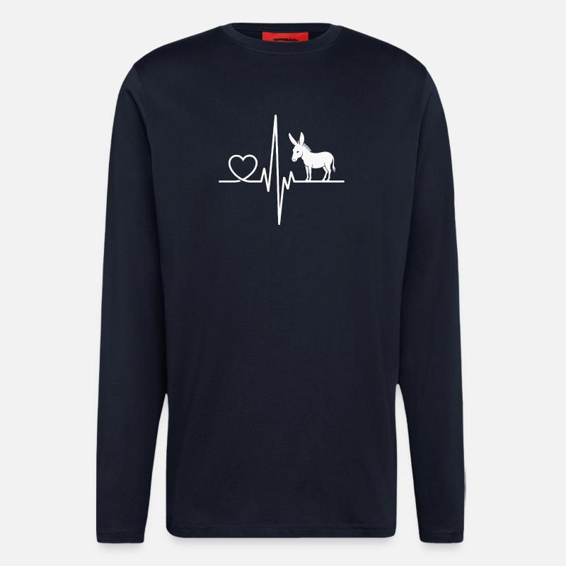 Esel - Langarmshirt - made by SPREAD  - DARK NAVY
