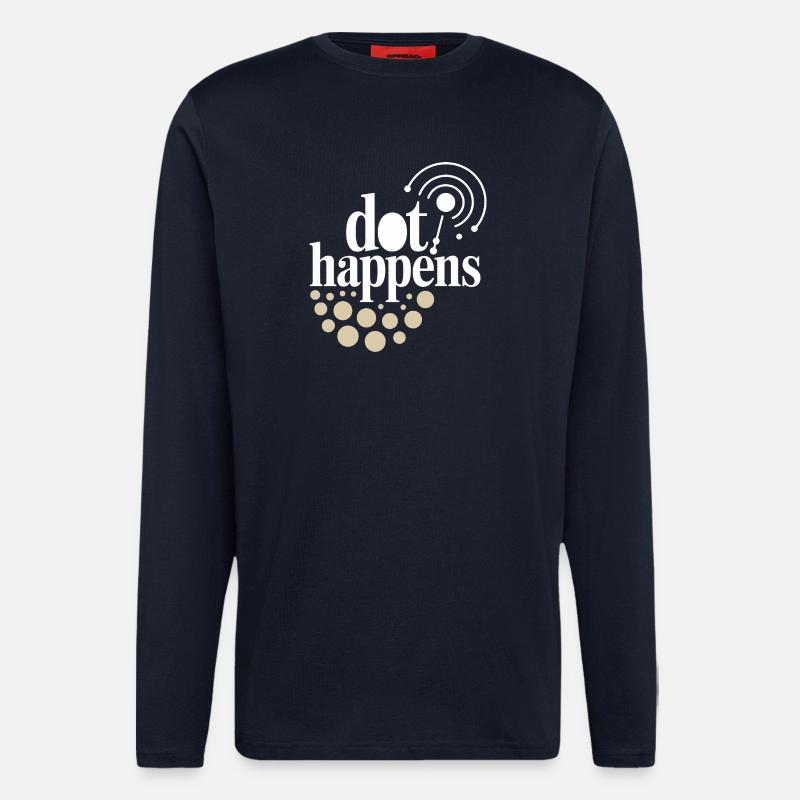 Dot Happens Morse Code Fun - Longsleeve - made by SPREAD  - DARK NAVY