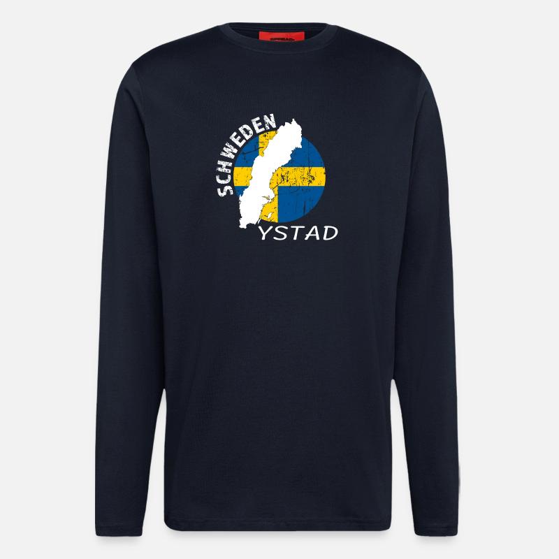 Ystad - Langarmshirt - made by SPREAD  - DARK NAVY