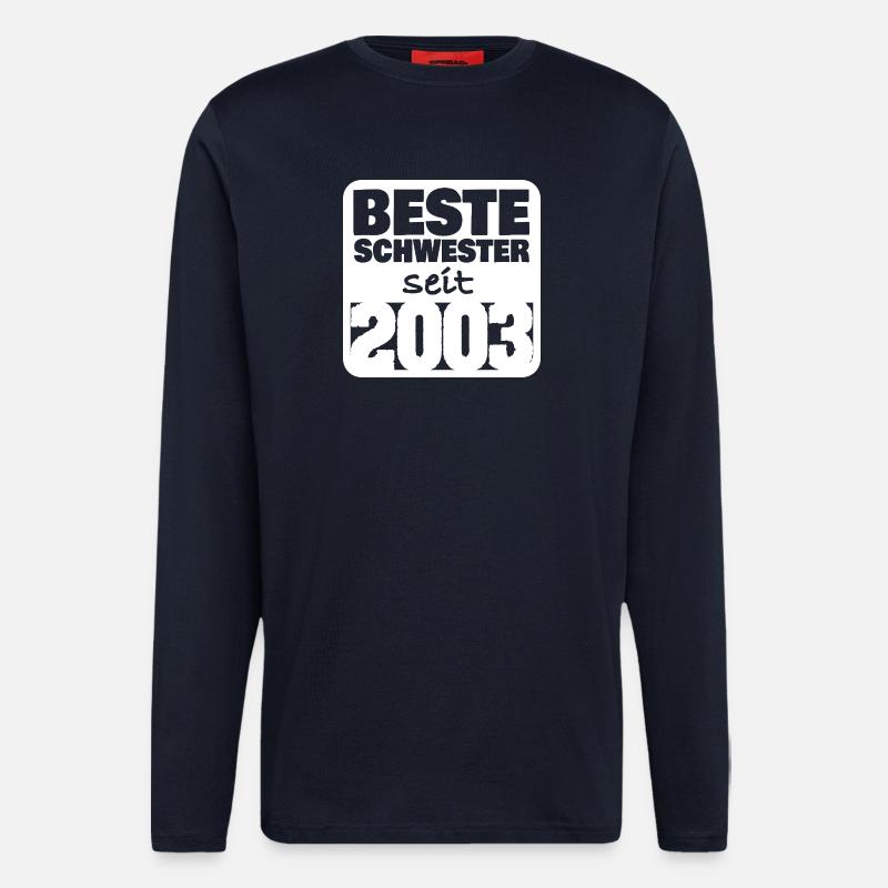 Schwester 2003 - Langarmshirt - made by SPREAD  - DARK NAVY