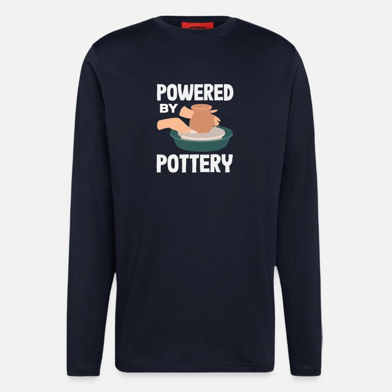 Von Keramik Angetrieben - Langarmshirt - made by SPREAD  - DARK NAVY