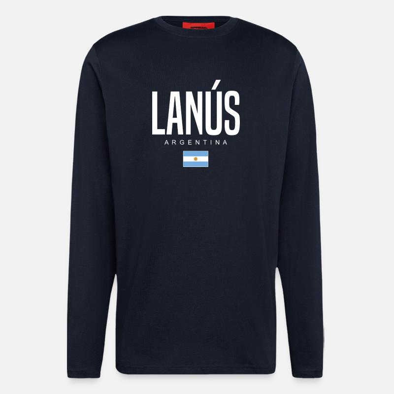 Lanús Argentinien Argentinier - Langarmshirt - made by SPREAD - DARK NAVY