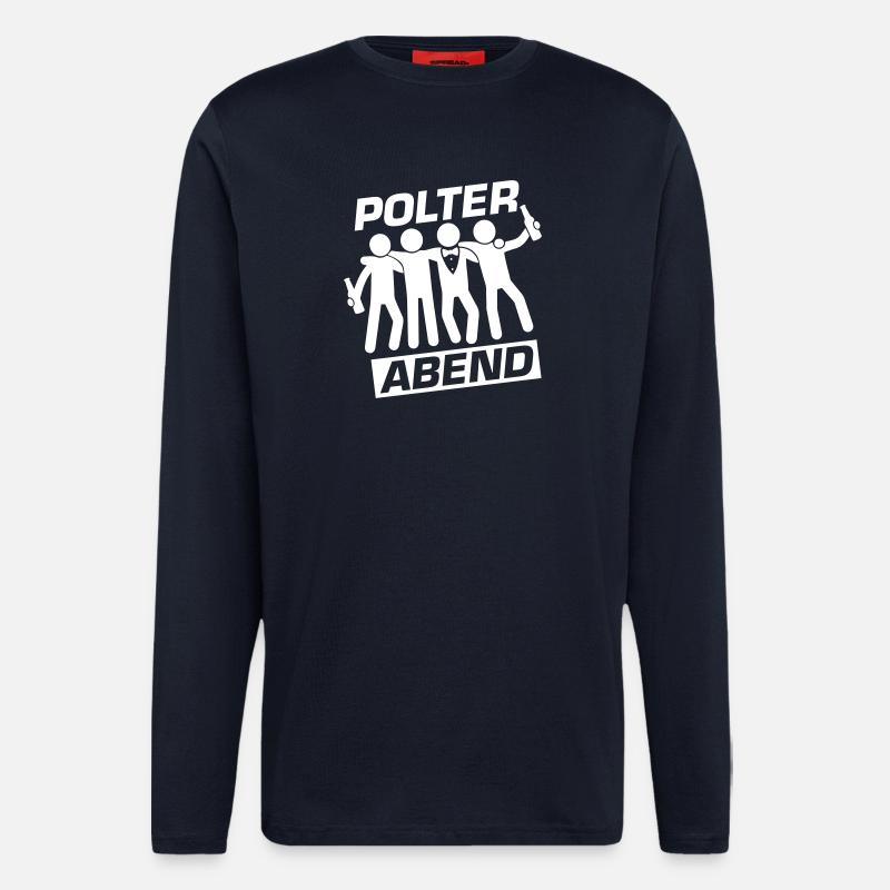 Polterabend Crew Polterhochzeit - Langarmshirt - made by SPREAD  - DARK NAVY