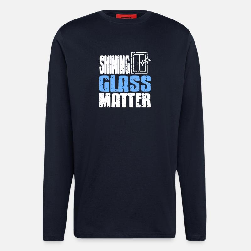 Glazier Professional Craftsmanship Window Pride - Longsleeve - made by SPREAD  - DARK NAVY