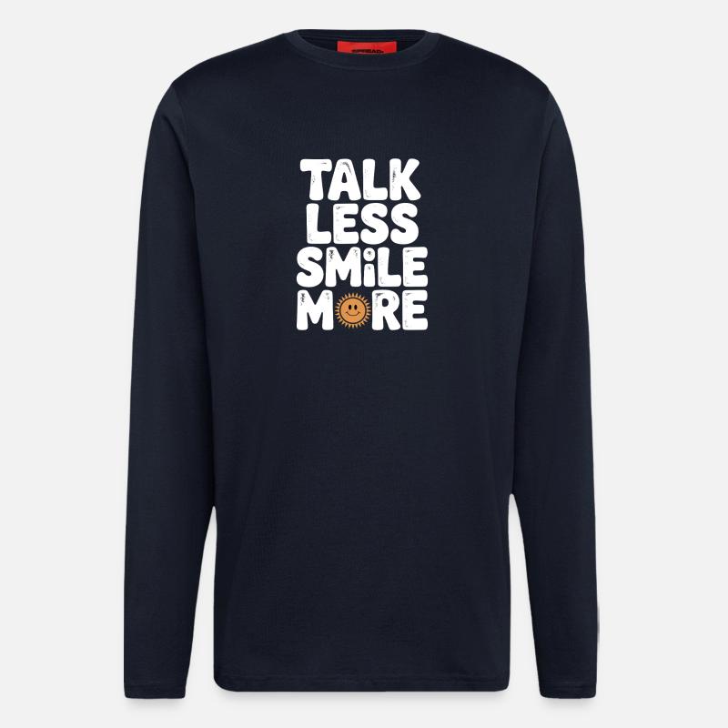 Talk Less Smile More - Longsleeve - made by SPREAD - DARK NAVY
