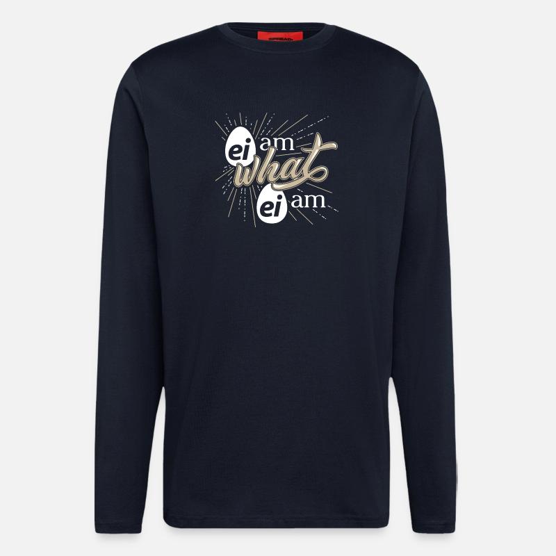 Humorvolles Ei Spruch Design - Langarmshirt - made by SPREAD  - DARK NAVY