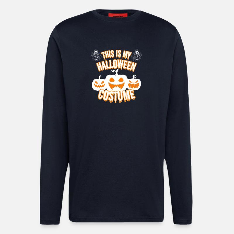 Scary Halloween Costume - Langarmshirt - made by SPREAD  - DARK NAVY