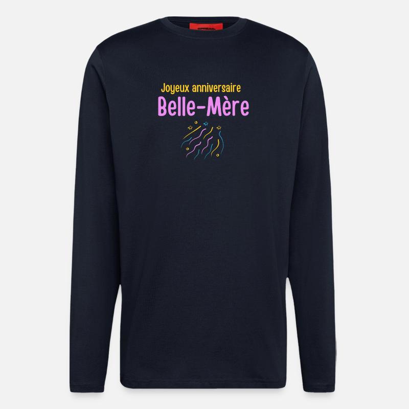 Geburtstagsfeier der Schwiegermutter - Langarmshirt - made by SPREAD - DARK NAVY