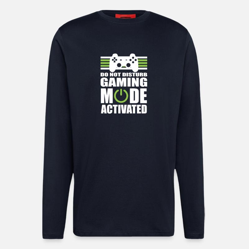 Gaming-Modus: Nicht stören - Langarmshirt - made by SPREAD - DARK NAVY