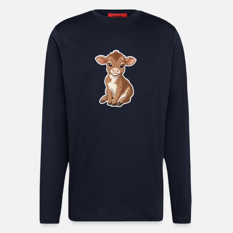 Kuh - Langarmshirt - made by SPREAD  - DARK NAVY