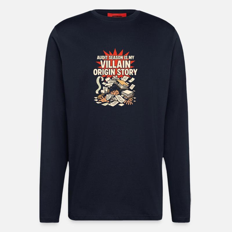 Buchhaltungsstudent Cpa Im Training Excel -witze - Langarmshirt - made by SPREAD  - DARK NAVY