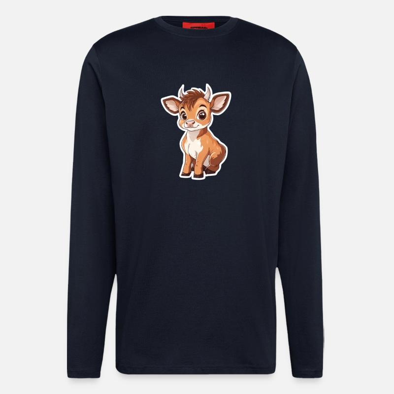 Kuh - Langarmshirt - made by SPREAD  - DARK NAVY