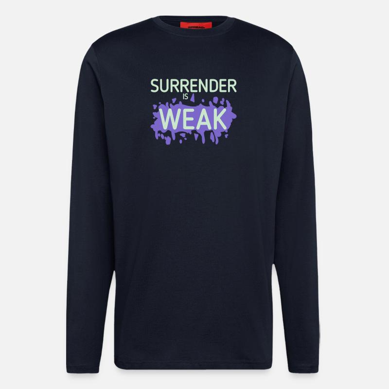 Devotion is weak splash - Longsleeve - made by SPREAD  - DARK NAVY