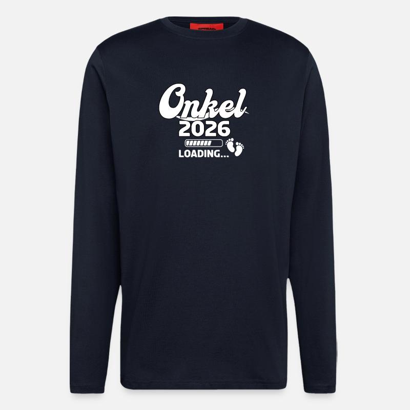 Onkel 2026 Loading Design - Langarmshirt - made by SPREAD - DARK NAVY