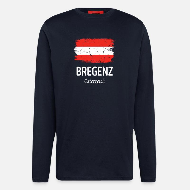 Bregenz - Manches longues bio décontracté fabriqué en UE - DARK NAVY