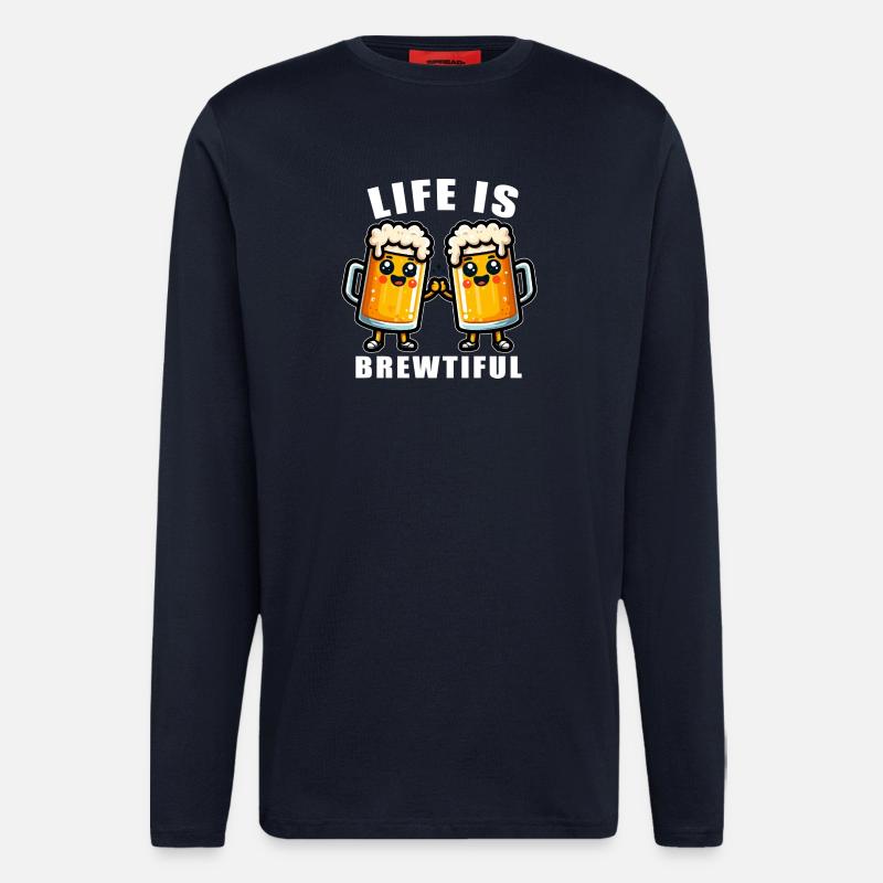 Life is Brewtiful Tassen - Langarmshirt - made by SPREAD - DARK NAVY