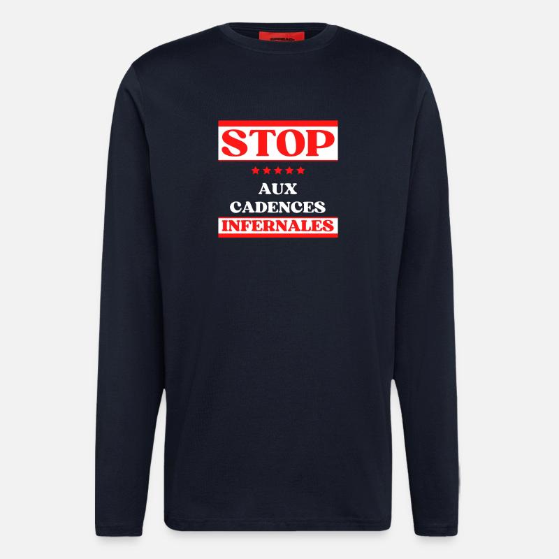 STOP the infernal pace - Longsleeve - made by SPREAD  - DARK NAVY