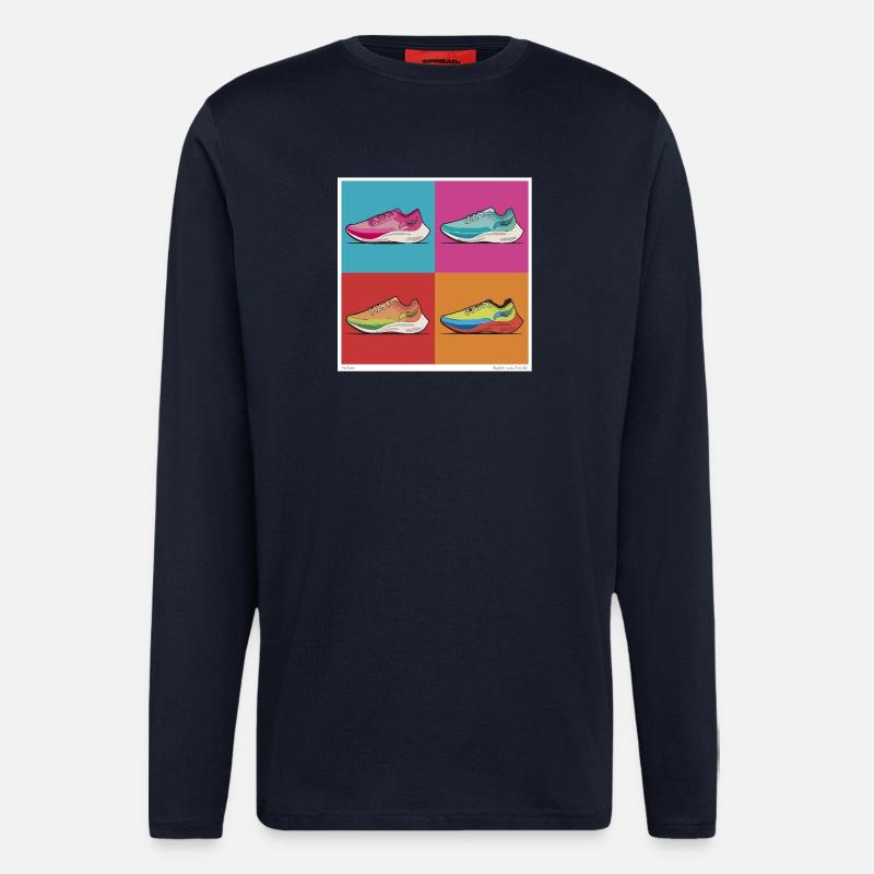Pop Art Trainer - Longsleeve - made by SPREAD  - DARK NAVY