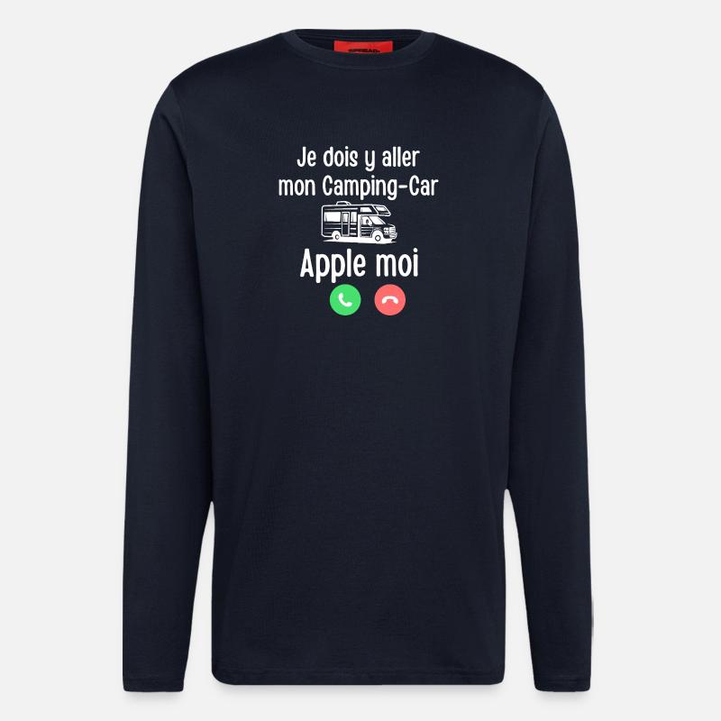 Wohnmobil Apple me - Langarmshirt - made by SPREAD - DARK NAVY