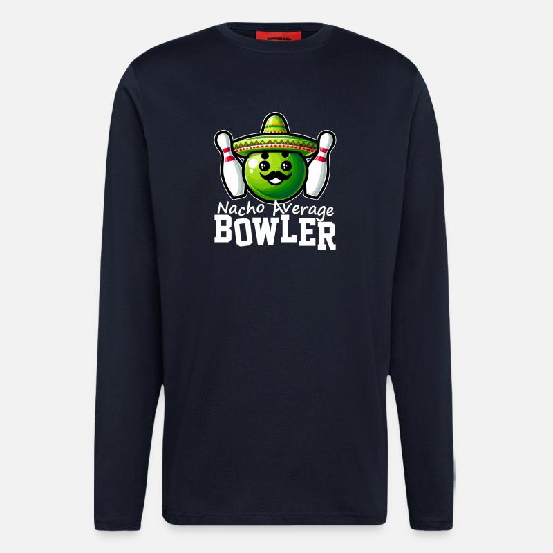 Nacho Durchschnittlicher Bowler - Langarmshirt - made by SPREAD  - DARK NAVY
