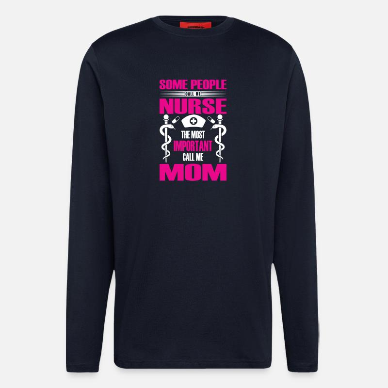 Krankenschwester Mama Geschenk - Langarmshirt - made by SPREAD  - DARK NAVY