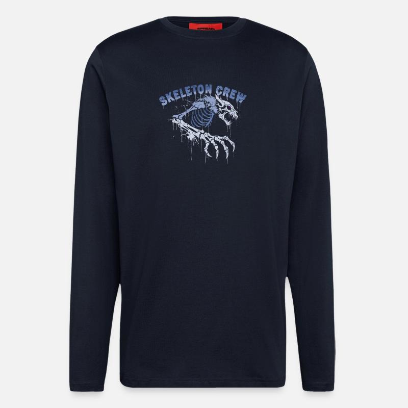 Skeleton Werewolf Graffiti - Longsleeve - made by SPREAD  - DARK NAVY